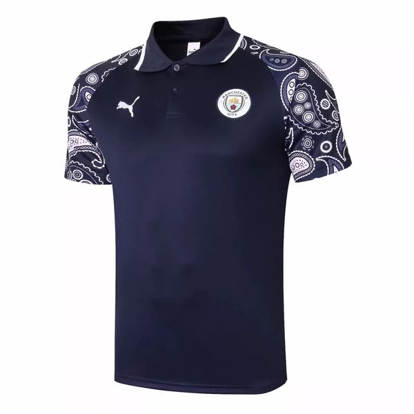 Polo Manchester City 2020-21 Lila Schwarz